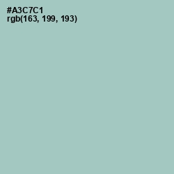 #A3C7C1 - Opal Color Image