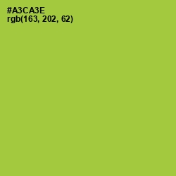 #A3CA3E - Key Lime Pie Color Image