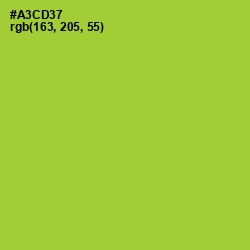 #A3CD37 - Key Lime Pie Color Image