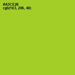 #A3CE28 - Key Lime Pie Color Image
