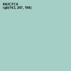 #A3CFC6 - Opal Color Image