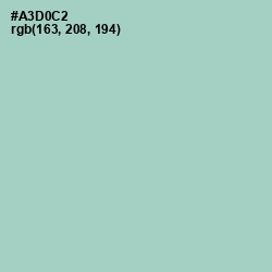 #A3D0C2 - Opal Color Image