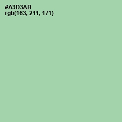 #A3D3AB - Moss Green Color Image