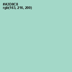 #A3D8C8 - Aqua Island Color Image