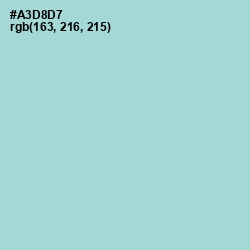 #A3D8D7 - Aqua Island Color Image