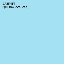 #A3E1F3 - Blizzard Blue Color Image