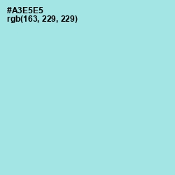 #A3E5E5 - Blizzard Blue Color Image