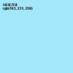 #A3E7FA - Blizzard Blue Color Image