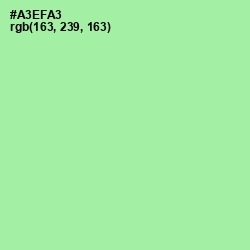 #A3EFA3 - Celadon Color Image