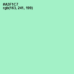 #A3F1C7 - Magic Mint Color Image