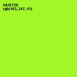 #A3F729 - Green Yellow Color Image