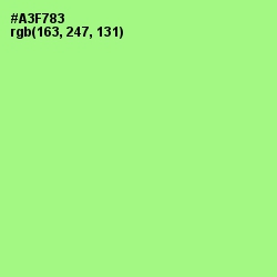 #A3F783 - Mint Green Color Image