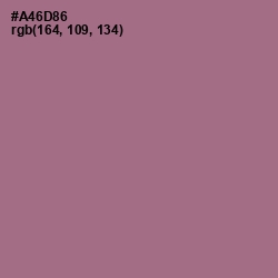 #A46D86 - Turkish Rose Color Image