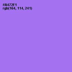 #A472F1 - Medium Purple Color Image