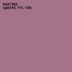 #A4738A - Turkish Rose Color Image