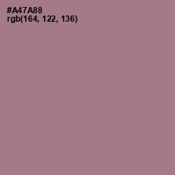 #A47A88 - Turkish Rose Color Image