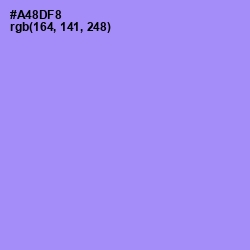 #A48DF8 - Dull Lavender Color Image