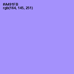 #A491FB - Dull Lavender Color Image