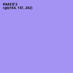 #A493F2 - Dull Lavender Color Image