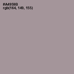 #A4959B - Dusty Gray Color Image