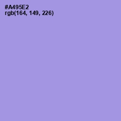 #A495E2 - Dull Lavender Color Image
