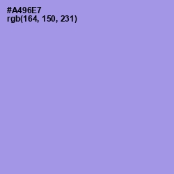 #A496E7 - Dull Lavender Color Image