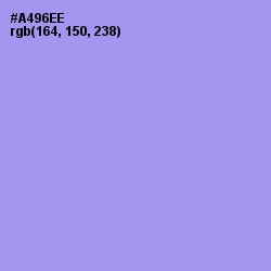 #A496EE - Dull Lavender Color Image