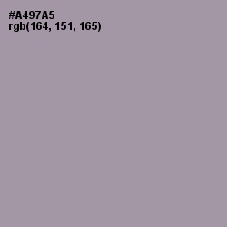 #A497A5 - Amethyst Smoke Color Image