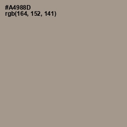#A4988D - Zorba Color Image