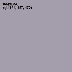 #A49DAC - Amethyst Smoke Color Image