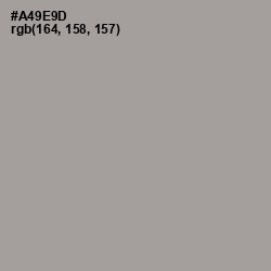 #A49E9D - Dusty Gray Color Image