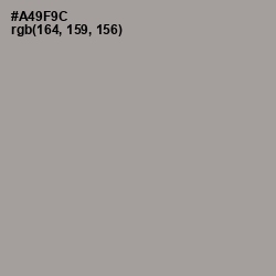 #A49F9C - Dusty Gray Color Image