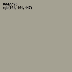 #A4A193 - Gray Olive Color Image