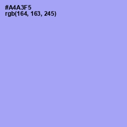 #A4A3F5 - Biloba Flower Color Image