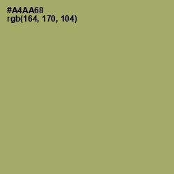 #A4AA68 - Green Smoke Color Image