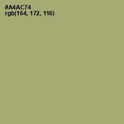 #A4AC74 - Green Smoke Color Image