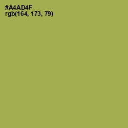 #A4AD4F - Olive Green Color Image