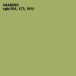 #A4AD65 - Green Smoke Color Image