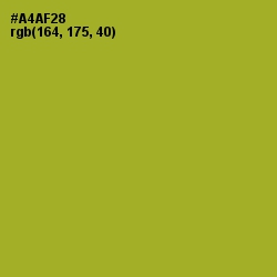 #A4AF28 - Citron Color Image