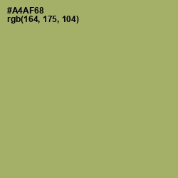 #A4AF68 - Green Smoke Color Image