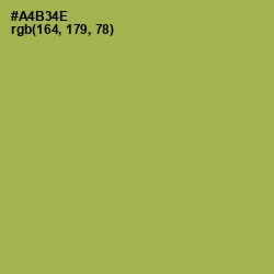 #A4B34E - Olive Green Color Image