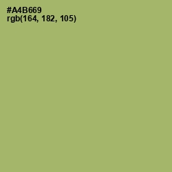 #A4B669 - Green Smoke Color Image