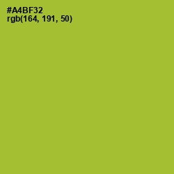 #A4BF32 - Citron Color Image