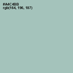#A4C4BB - Spring Rain Color Image