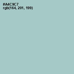#A4C9C7 - Opal Color Image