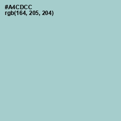 #A4CDCC - Opal Color Image