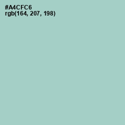 #A4CFC6 - Opal Color Image