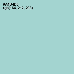 #A4D4D0 - Aqua Island Color Image