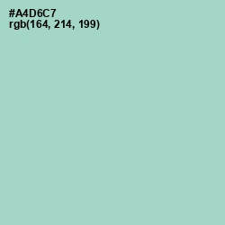 #A4D6C7 - Aqua Island Color Image