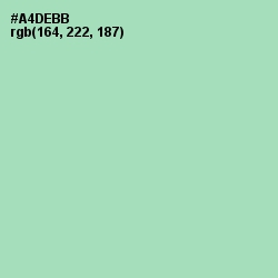 #A4DEBB - Moss Green Color Image